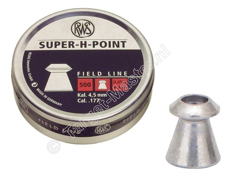 RWS Super-H-Point 4.50mm Airgun Pellets tin of 500